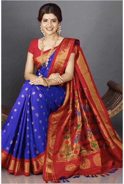 hand-woven silk saree