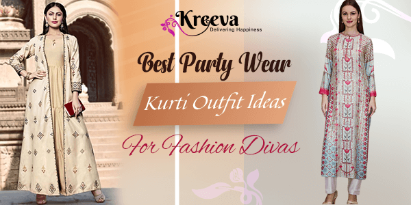 latest party wear style of kurtis