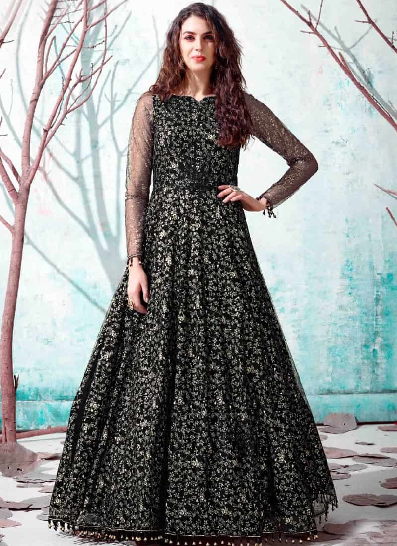 Latest party wear outlet long gown